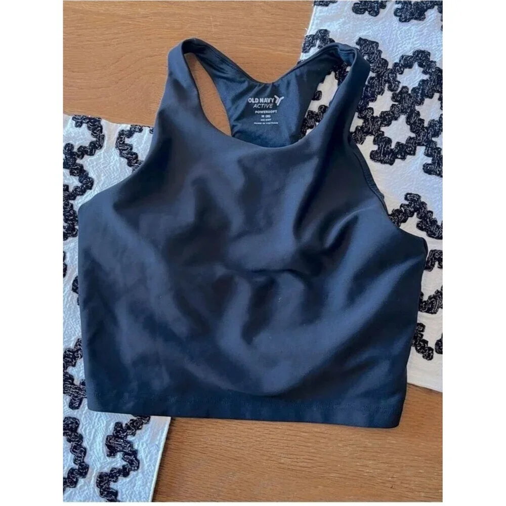 Old Navy Active Black PowerSoft Sports Bra
